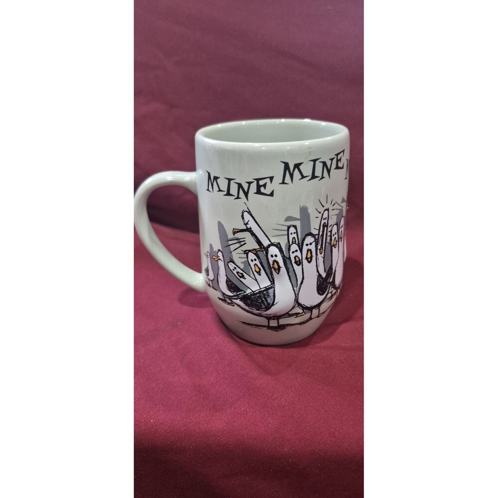 Disney Parks Finding Nemo Mine Mine Mine Mug 3D Seagull Coffee Cup Green Pixar